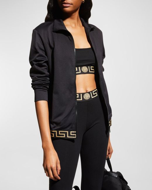 Versace Greca Border Track Jacket in Black