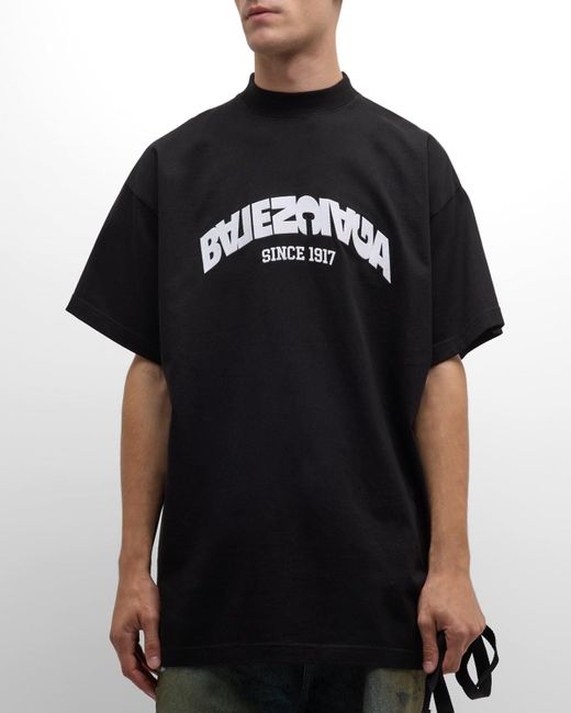 Balenciaga Black Oversized Back Flip T-shirt