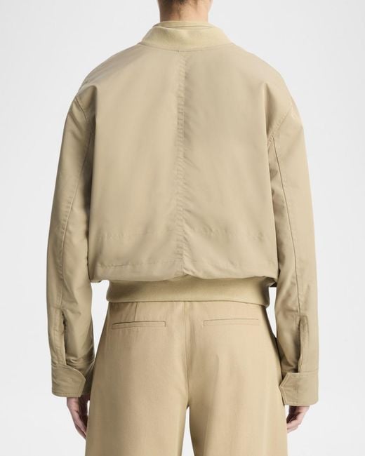 Vince Natural Relaxed Technical Bomber Jacket
