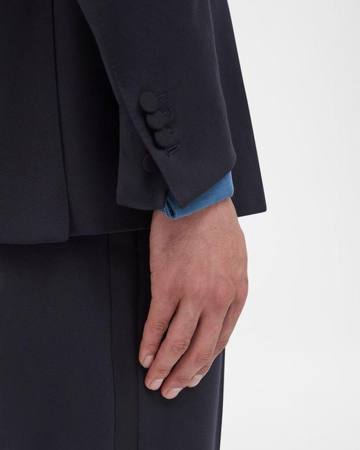 Dunhill Blue Apos;S Double-Breasted Peak Lapel Dinner Jacket for men