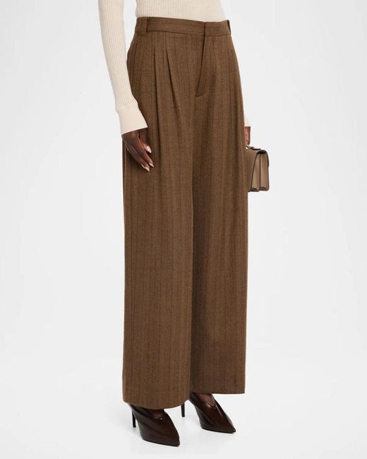 Rag & Bone Brown Lawrence Tailored Wool Pants