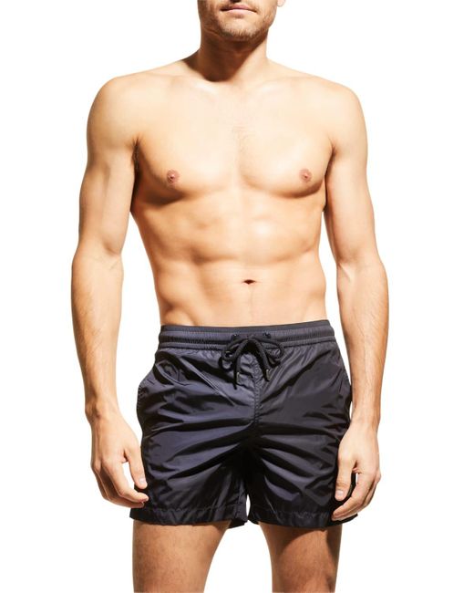 Moncler Classic Logo Swim Shorts in Blue for Men | Lyst
