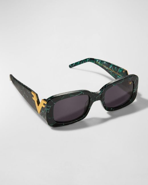 Vintage Frames Company Multicolor Vf Godfather V-Décor Rectangle Sunglasses for men