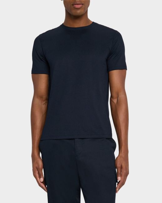 Theory Blue Apos;S Crewneck Precise Tee for men