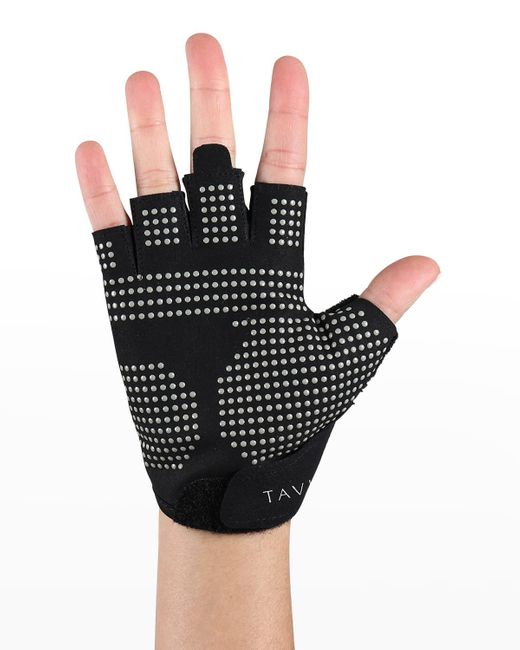 Tavi Noir Black Half-finger Grip Gloves