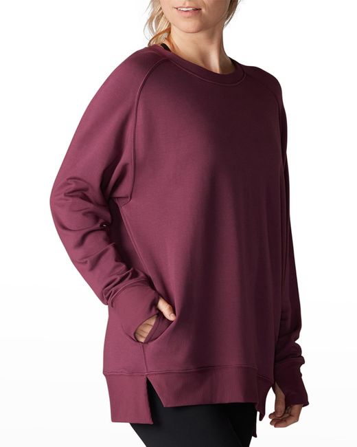 Tavi Noir Purple Raglan-Sleeve Sweatshirt