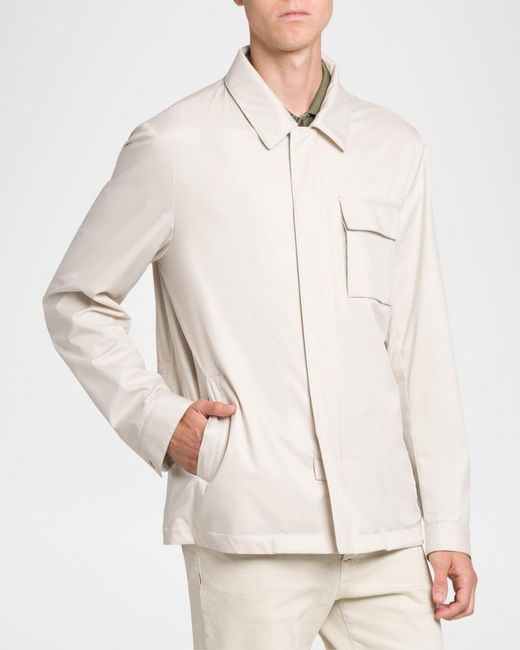 Kiton Natural Apos;S Shirt Jacket for men