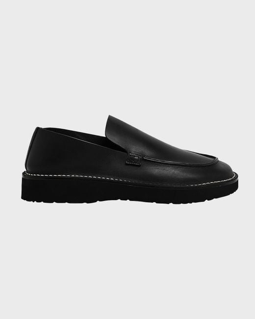Loewe Black X Paula'S Ibiza Faro Leather Loafers for men