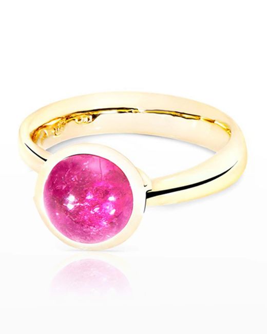 Tamara Comolli Bouton 18k Yellow Gold Pink Tourmaline Ring