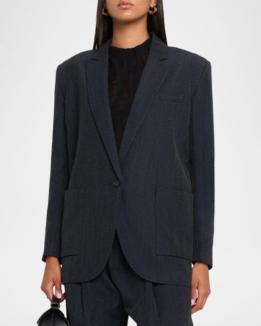 IRO Blue Bonna Wool-Blend Blazer