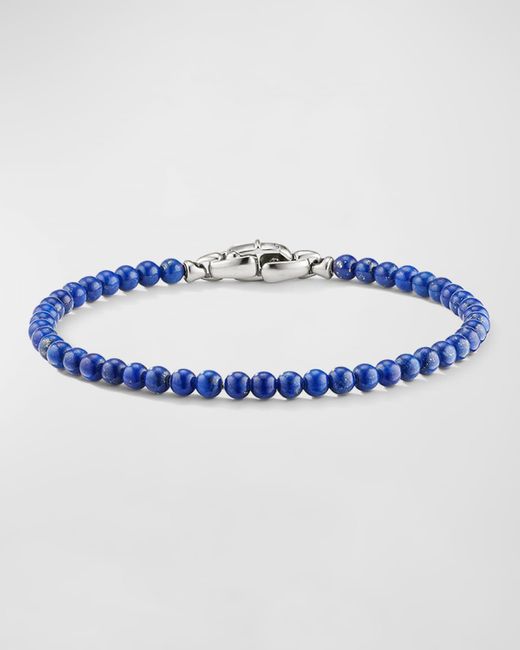 David Yurman Blue Spiritual Bead Bracelet With Gemstones for men