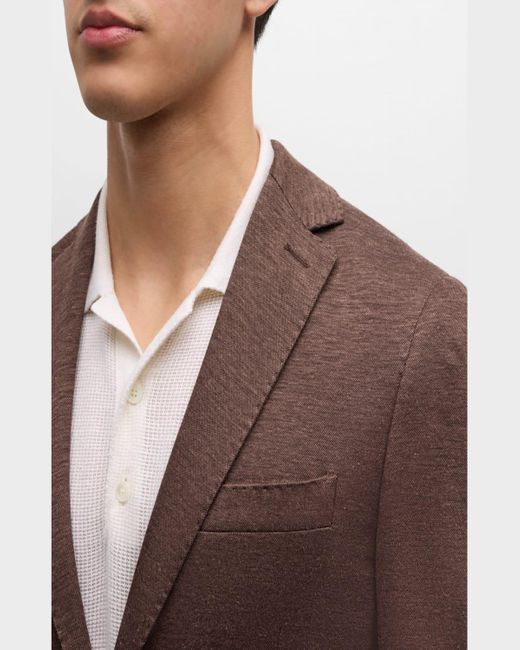 Baldassari Brown Soft Wool Sport Coat for men