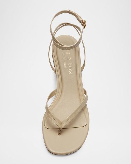 Rag & Bone Metallic Gemma Strappy Sandals