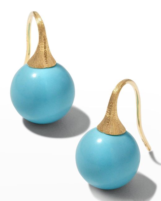 Marco Bicego Blue Africa 18k Turquoise Drop Earrings