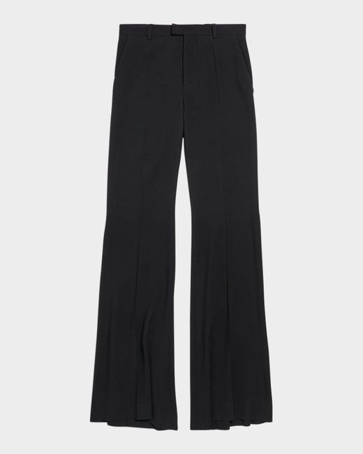 Balenciaga Black High-Rise Flare Pants