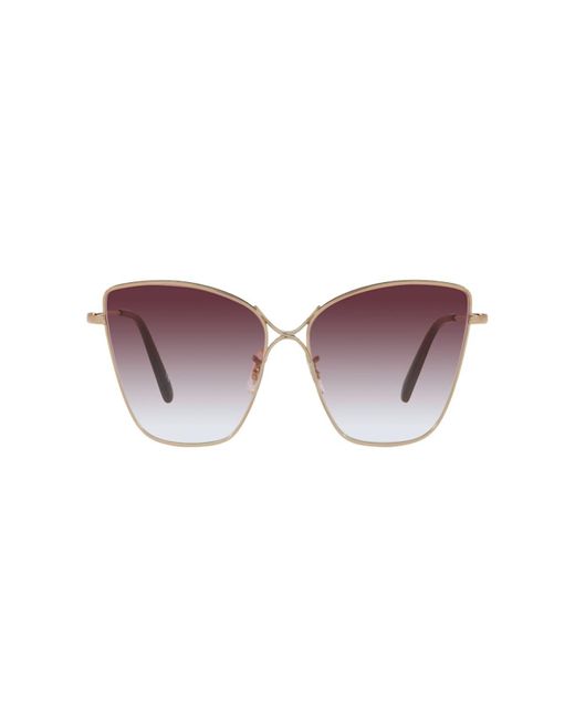 Oliver Peoples Purple Marlyse Oversized Metal Cat-eye Sunglasses