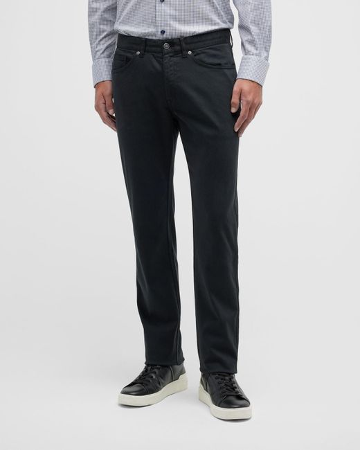 Peter Millar Black Ultimate Sateen 5-Pocket Pants for men