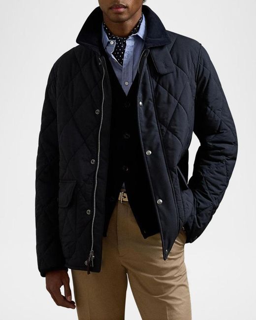 Ralph Lauren Blue Apos;S Carleton Quilted Down Jacket for men