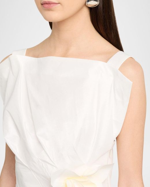Acler White Falldon Bubble Mini Dress