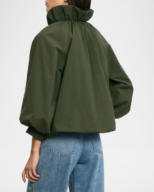 Veronica Beard Green Circe Blouson Jacket