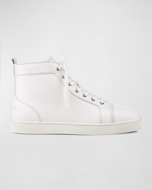 Christian Louboutin Natural Louis Leather High-top Sneakers for men