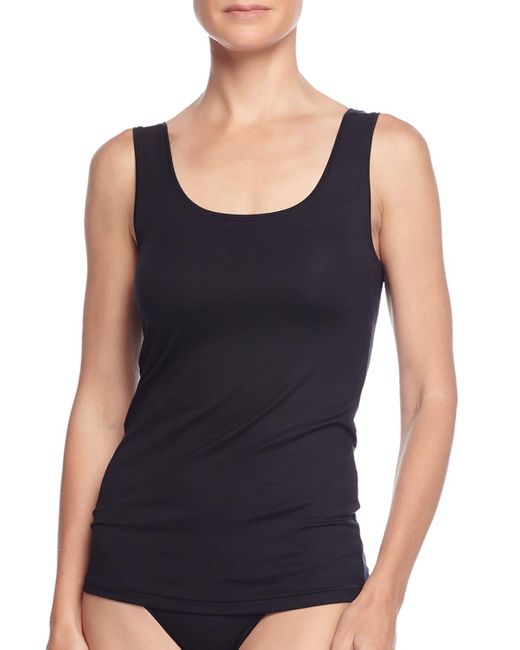 Hanro Black Soft Touch Knit Tank Top