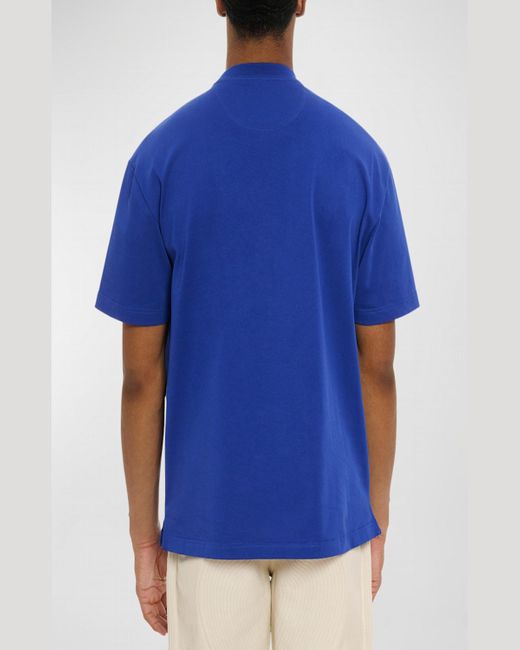 Avirex Blue Stadium Logo-Print Crewneck T-Shirt for men