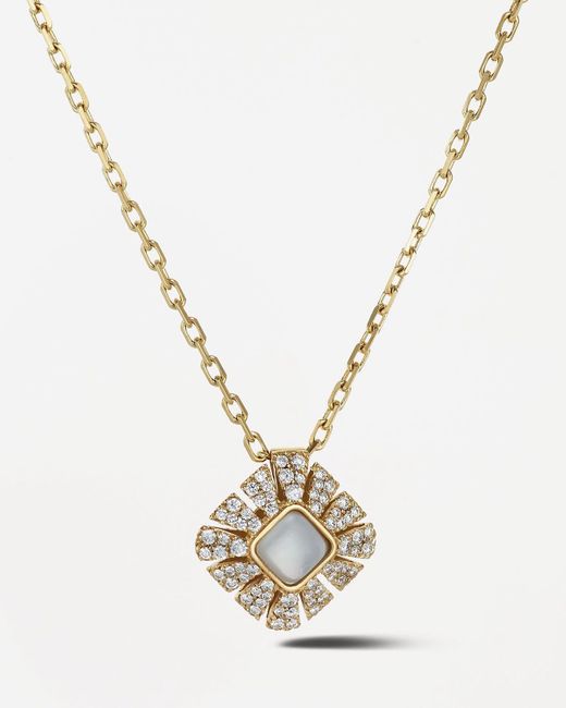 Miseno Metallic Vesuvio 18k Yellow Gold Mother-of-pearl Pendant Necklace
