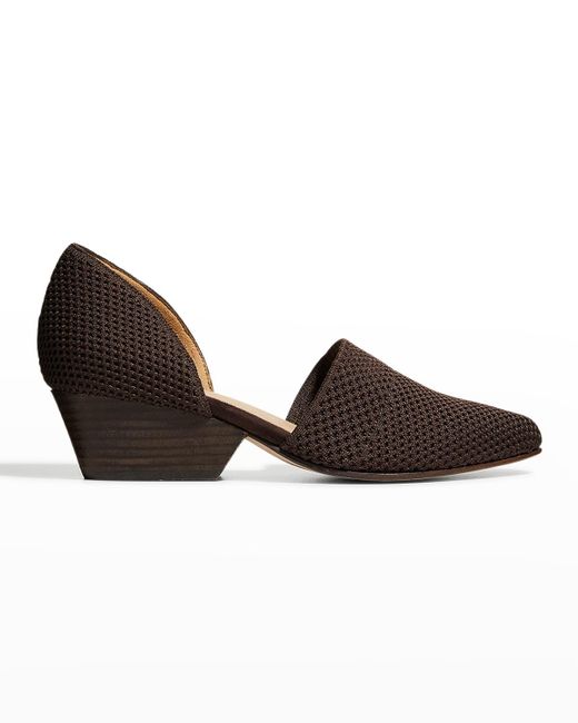 Eileen Fisher Brown Hallo Knit D'orsay Pumps