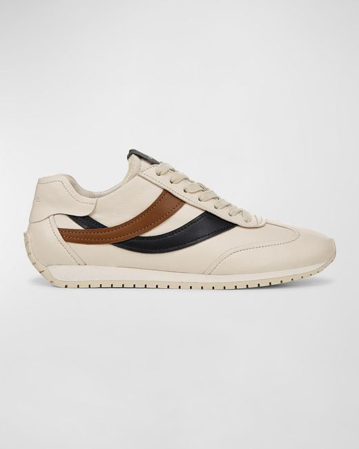 Vince Natural Oasis Colorblock Leather Retro Sneakers