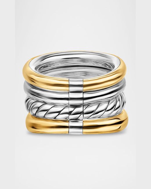 David Yurman Blue Dy Mercer 4 Row Stone Ring With Diamonds