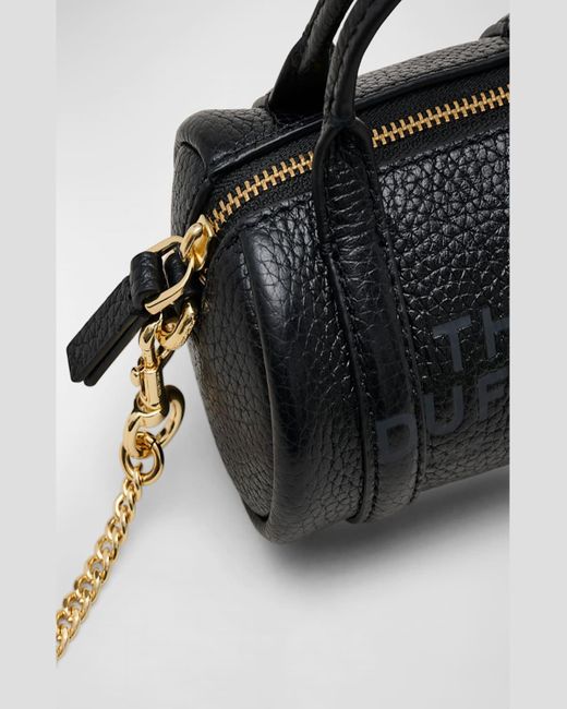 Marc Jacobs Black The Leather Nano Duffle Crossbody Bag