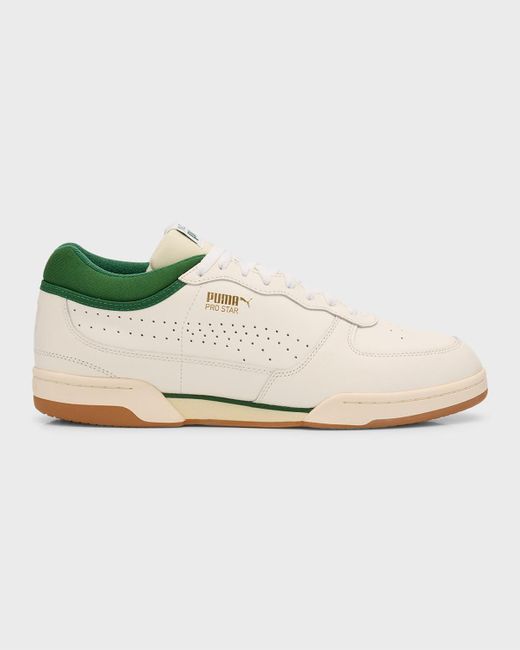 PUMA White Pro Star Noah Low-Top Leather Sneakers for men