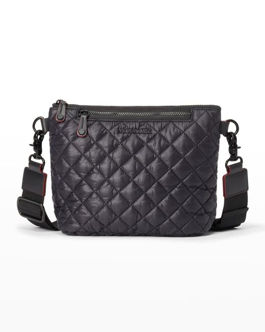 MZ Wallace Metro Scout Small Quilted Zip Crossbody Bag in Black Lyst