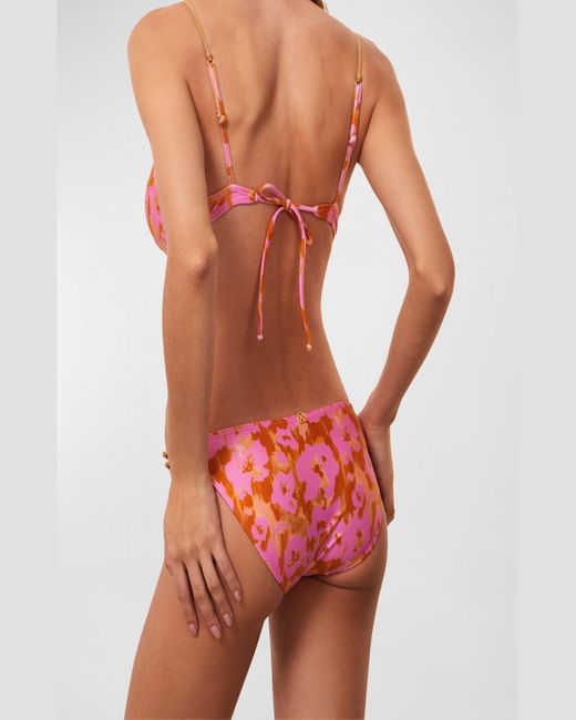 ViX Orange Mosqueta Ruth Double Detail Full Bikini Bottoms