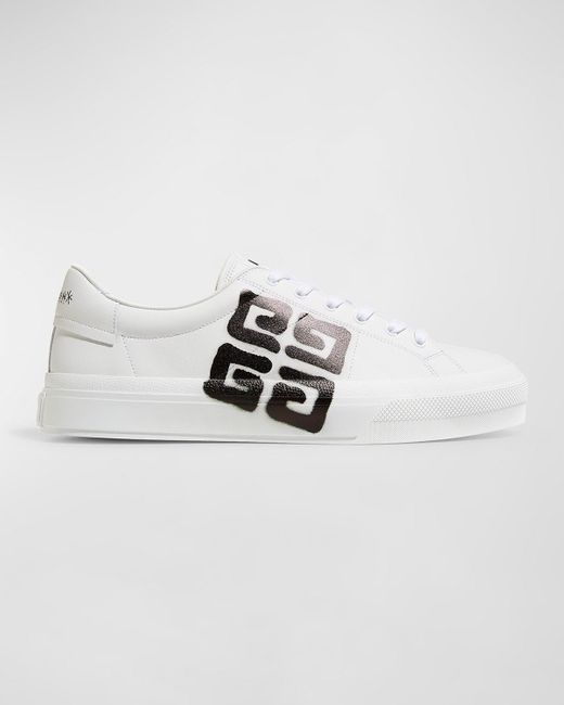 Givenchy White X Chito City Court Logo Graffiti Low-Top Sneakers for men