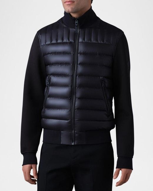 Mackage Black Apos;S Collin Mixed-Media Down Jacket for men