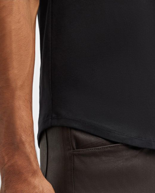 Monfrere Black Apos;S Dann Solid Crew T-Shirt for men