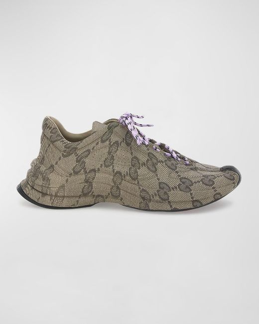 Gucci Brown Gg Canvas Runner Sneakers