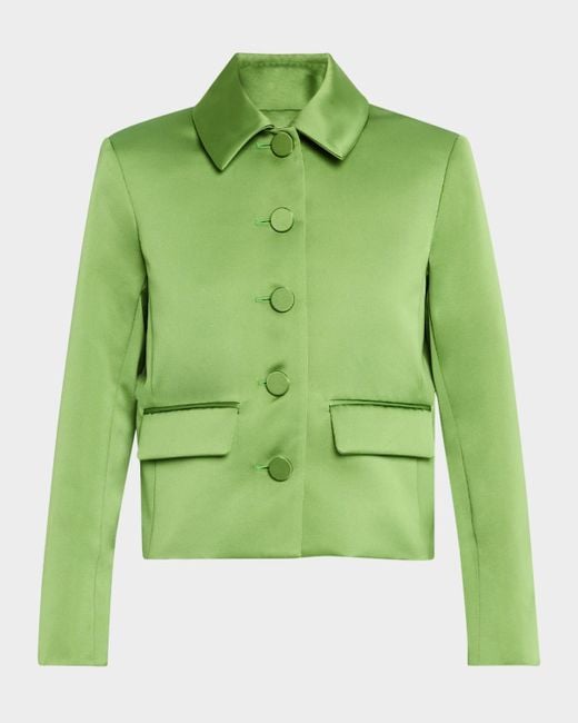 Veronica Beard Green Imogen Tailored Jacket