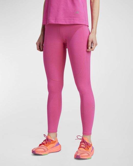 Adidas By Stella McCartney Pink Truestrength Yoga 7/8 Leggings