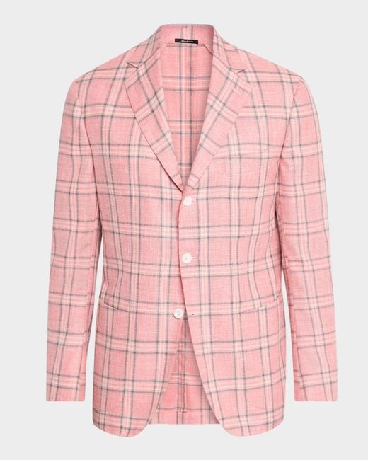 Supreme Wool Windowpane Overcoat ピンク Supreme Wool Windowpane Overcoat (FW19) - $568