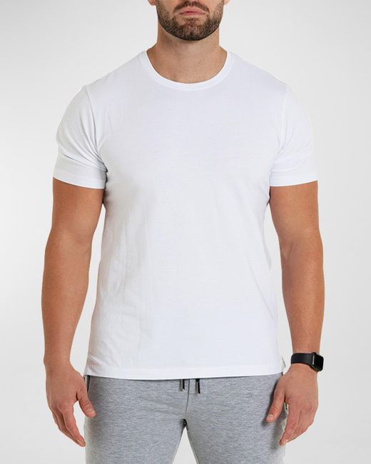Maceoo White Simple T-shirt for men