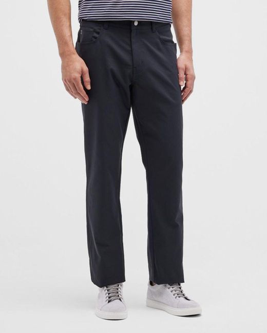 Peter Millar Blue Eb66 5-pocket Performance Pants for men