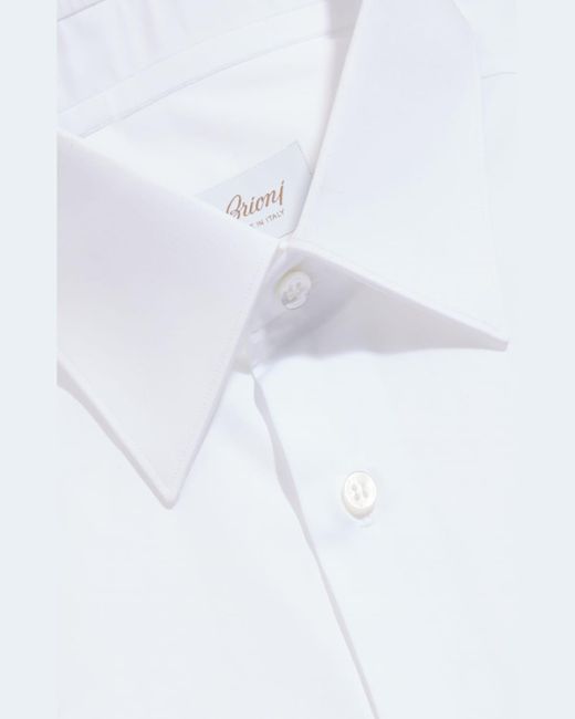 Brioni White Wardrobe Essential French-cuff Dress Shirt for men