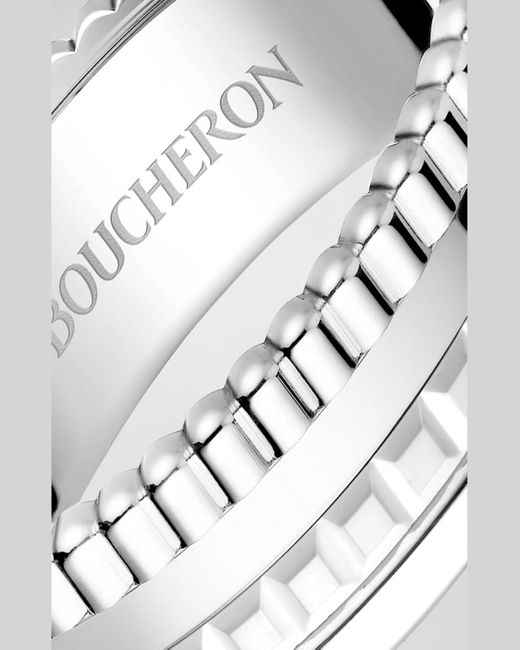 Boucheron Metallic Quatre 18k White Gold Narrow Ring