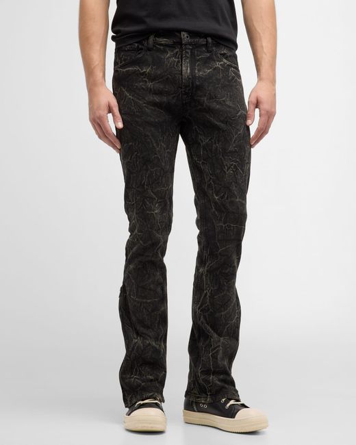 PRPS Black Hut Crinkle Wash Jeans for men