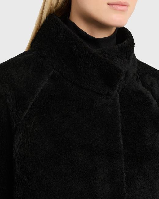 AEXAE Black Plush Cashmere Jacket