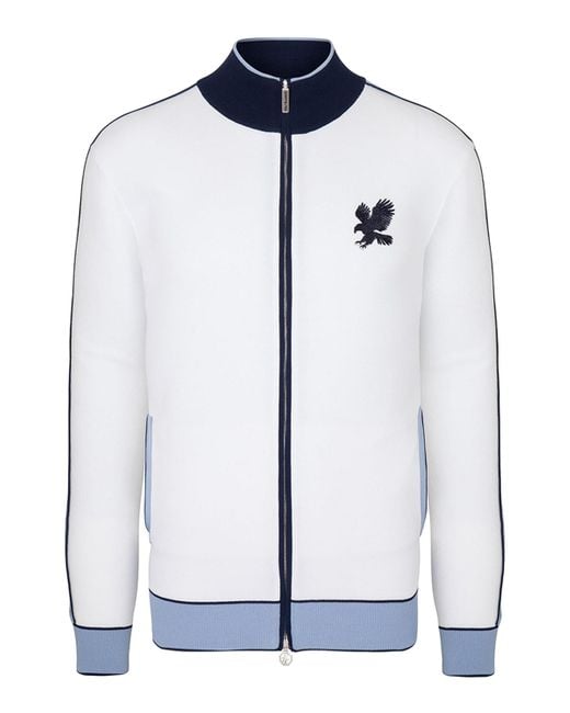 Stefano Ricci Blue Colorblock Jogging Suit Jacket for men