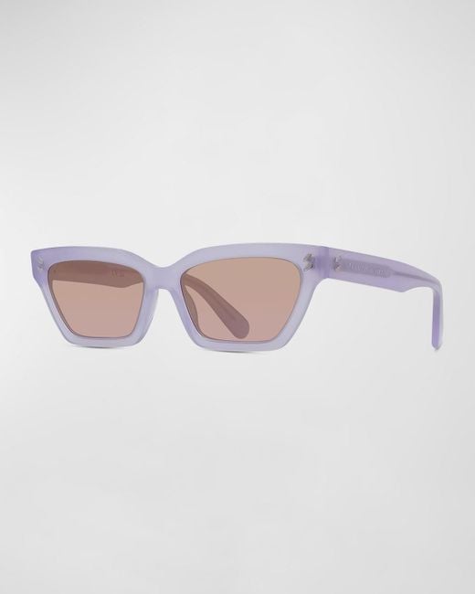 Stella McCartney Pink Stella Acetate Cat-Eye Sunglasses